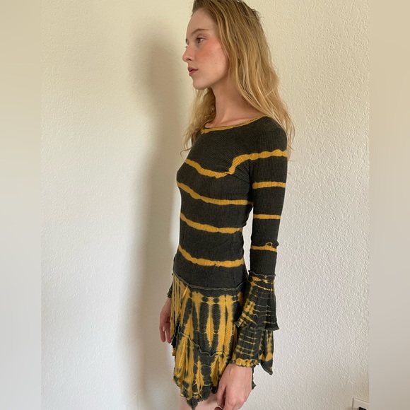 Unique asymmetrical hippie/grungy/cottage-core dress! - Picture 3 of 5